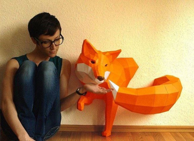 Необычные бумажные 3D скульптуры