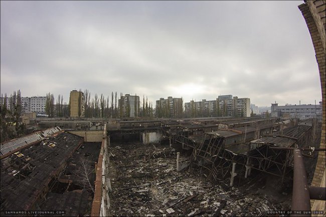 Прогулка по заброшенному Киевскому завод электротранспорта