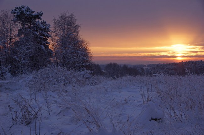 Зима в южной Карелии