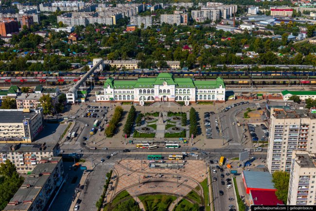 Хабаровск с высоты: город на пятитысячной купюре
