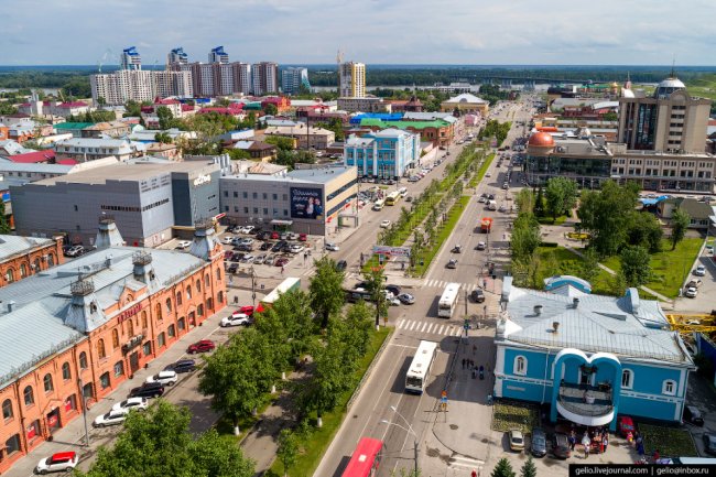 Барнаул с высоты: столица Алтайского края