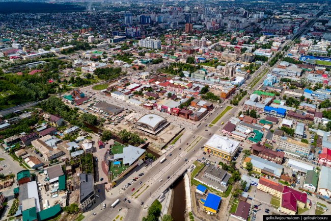 Барнаул с высоты: столица Алтайского края