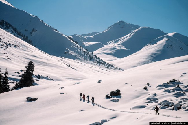 Зимний Кыргызстан — страна небесных гор