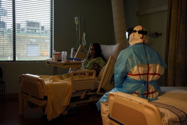 Как выглядит ковидный госпиталь в США
