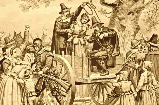 330 лет назад в английской колонии осуждены за колдовство и повешены пять женщин