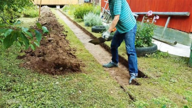Сделать садовую дорожку без ступенек и зазоров из тротуарной плитки
